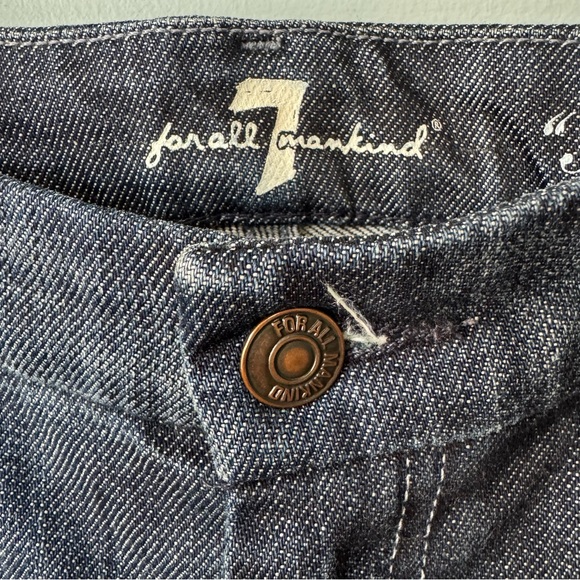 7 For All Mankind “A” Pocket Denim Bootcut Flare Dark Wash Jeans. Size 30 - Picture 2 of 14